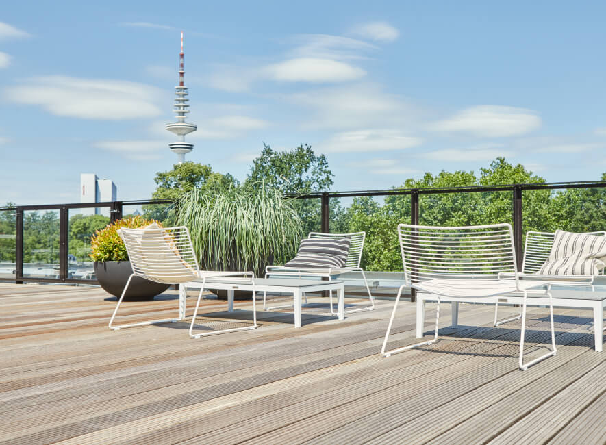 Rooftop of PIA Media building in Hamburg