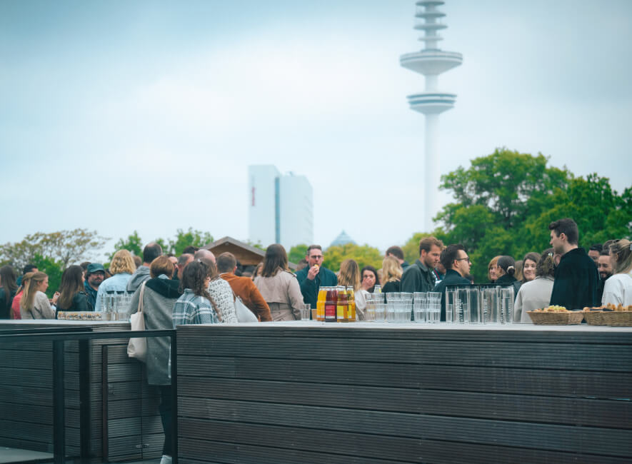 Rooftop terrace PIA Media in Hamburg